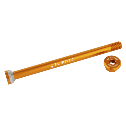 Oś tylnego koła BURGTEC 171 mm do ram Transition Orange