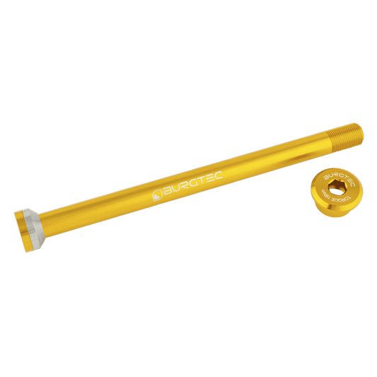 Oś tylnego koła BURGTEC 171 mm do ram Transition Gold