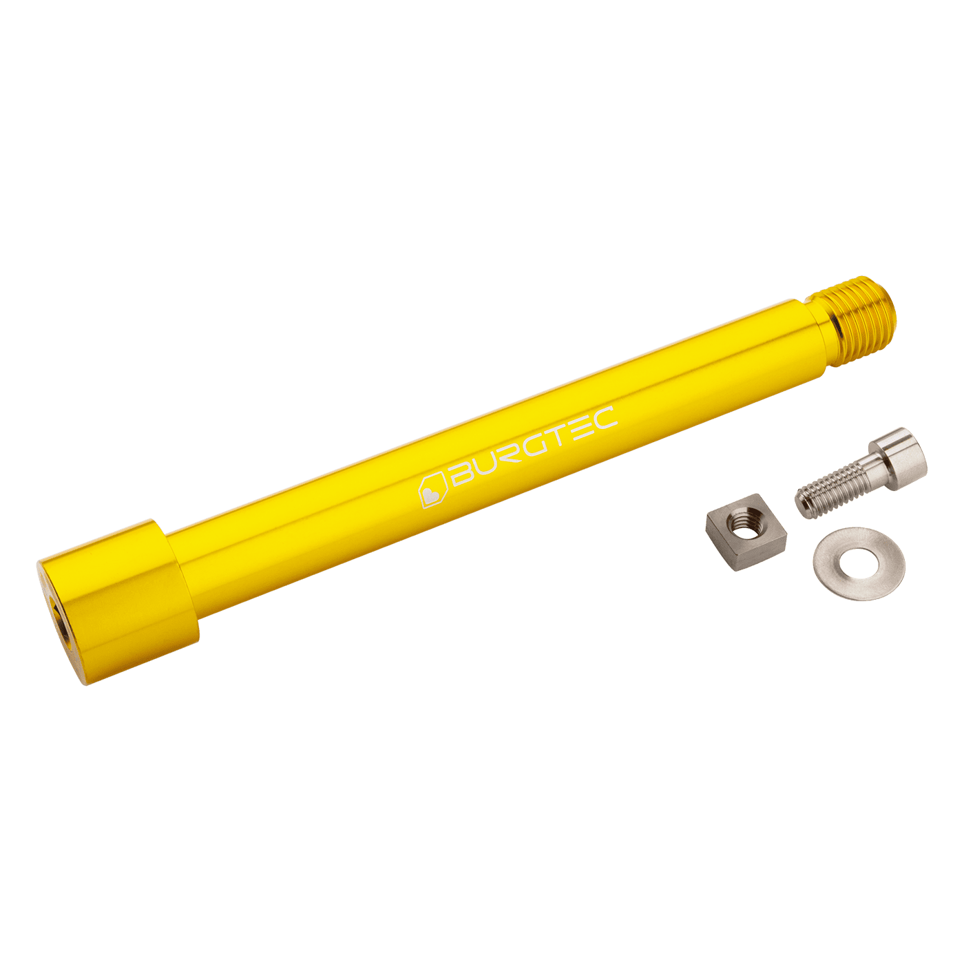 Oś przedniego koła BURGTEC do widelca FOX 15x110 mm Boost KaboltX 2021 Gold