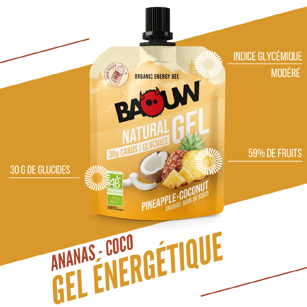BAOUW Organiczny żel energetyczny ananasowo-kokosowy (85g)