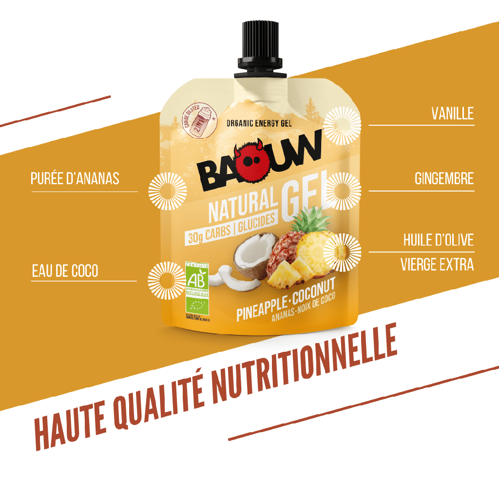 BAOUW Organiczny żel energetyczny ananasowo-kokosowy (85g)