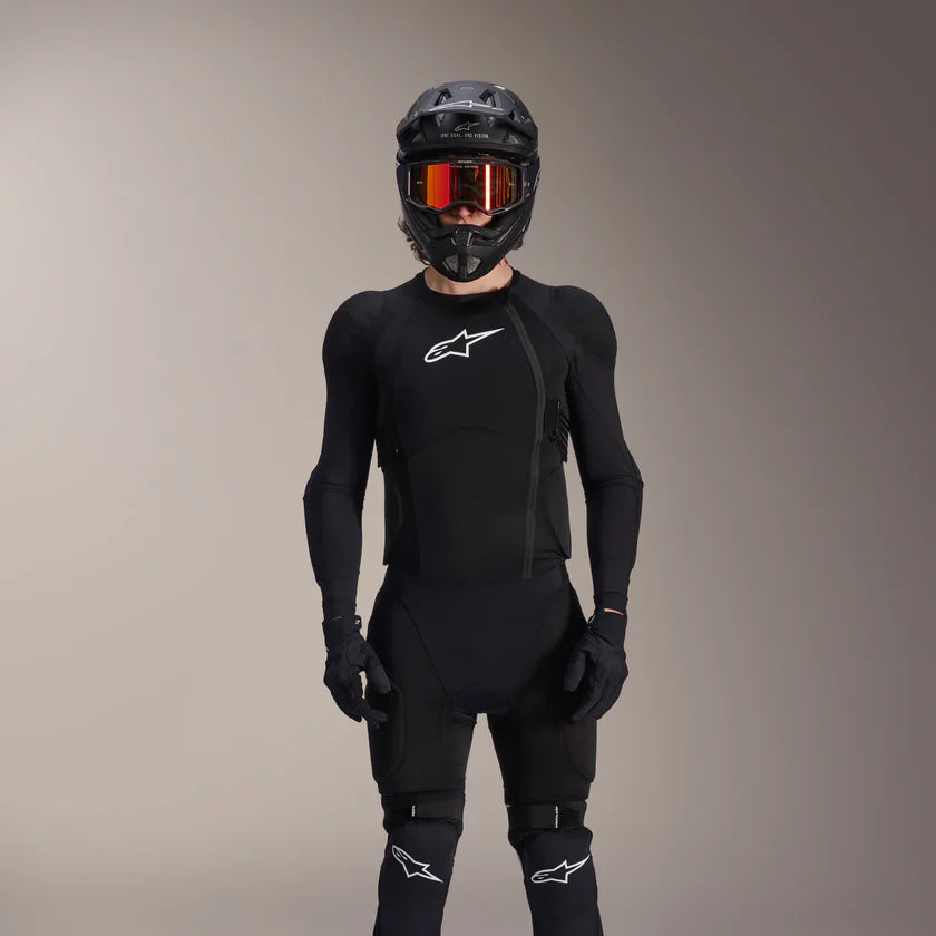 Kamizelka ochronna ALPINESTARS A-IMPACT PLASMA z długim rękawem czarno-biała