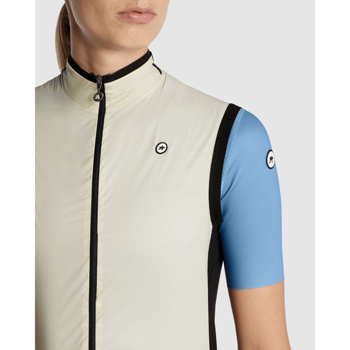 ASSOS UMA GT WIND C2 Damska beżowa kurtka bez rękawów