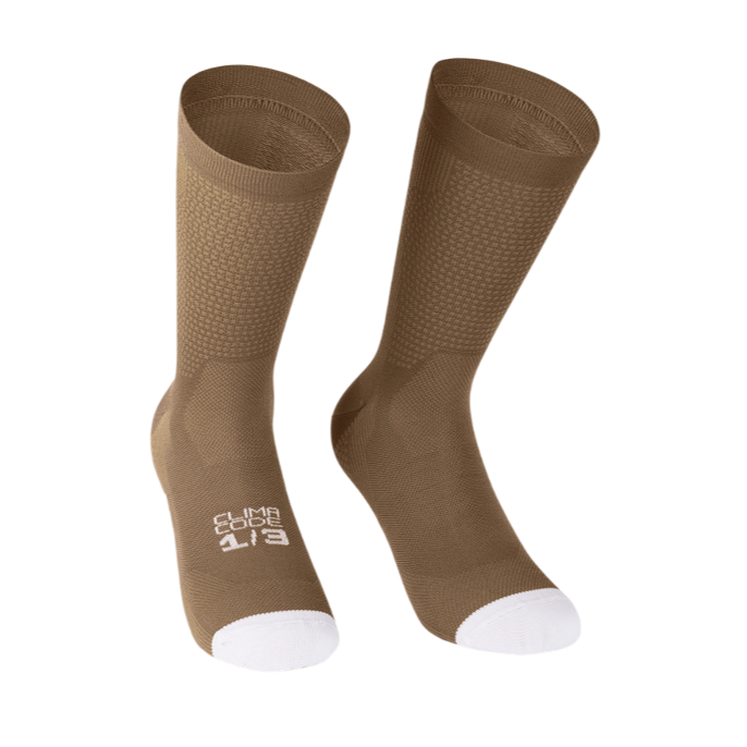 ASSOS ENDURANCE S11 brązowe skarpetki