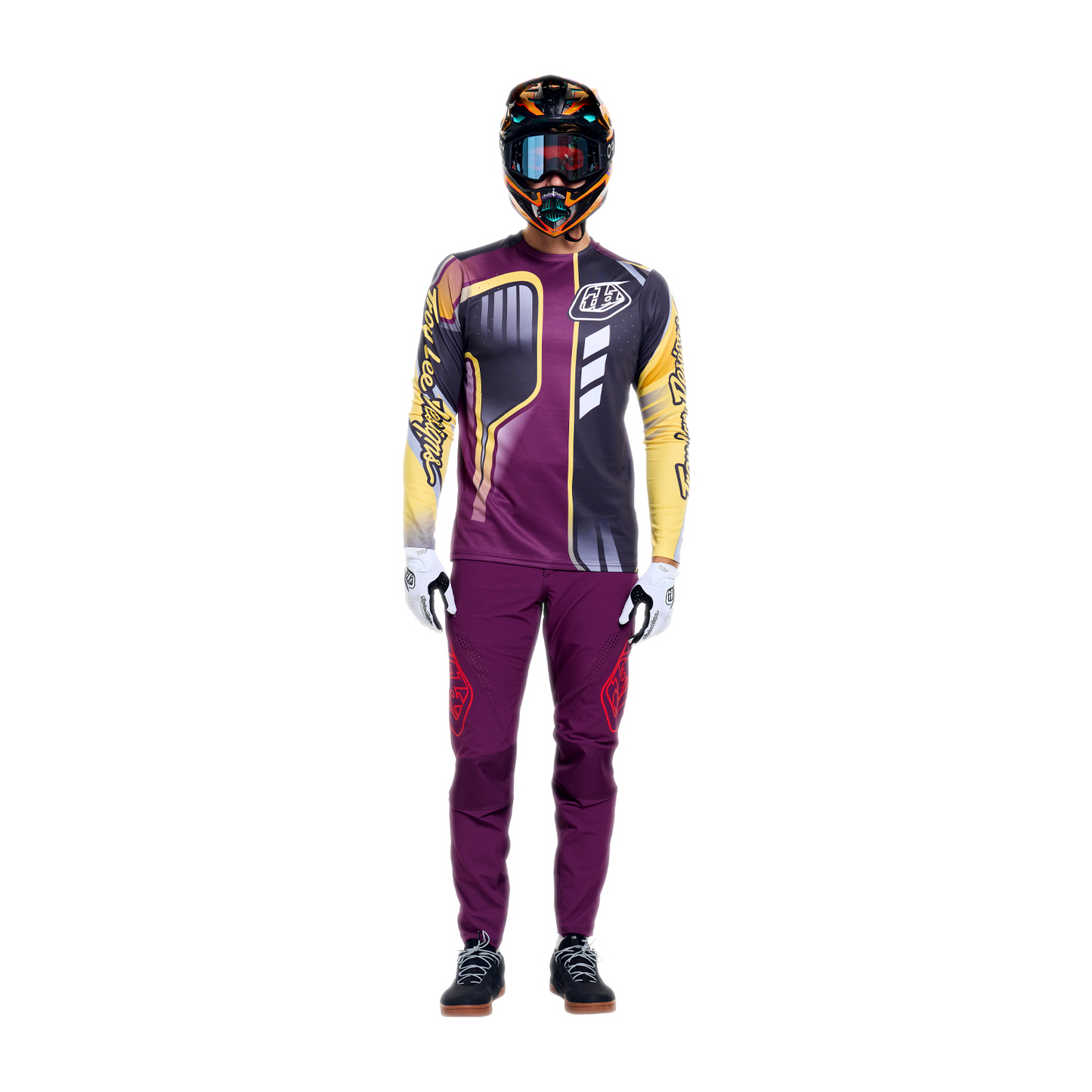 Koszulka z długim rękawem TROY LEE DESIGNS SPRINT PRO LOWRIDER Sangria