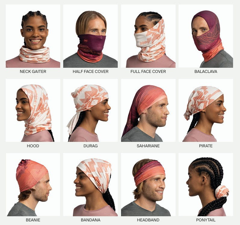 BUFF ORIGINAL ECOSTRETCH Choker Nedre czarny
