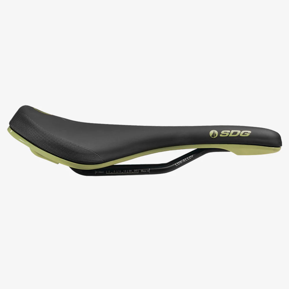 Siodełko SDG BEL-AIR V3 MAX Lux-Alloy Rails Black/Green