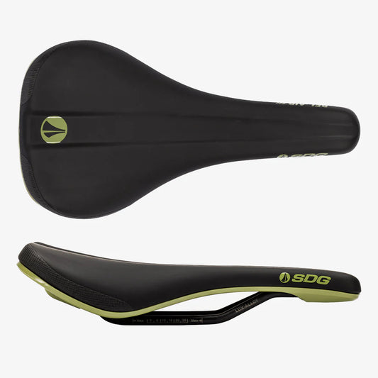 Siodełko SDG BEL-AIR V3 Rails Lux Alloy czarny/zielony