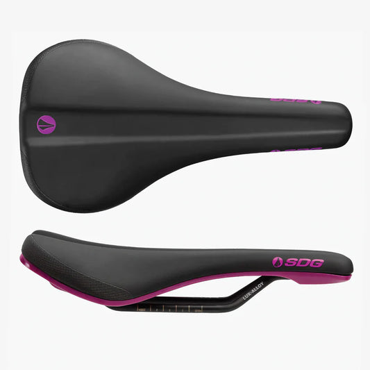 Siodełko SDG BEL-AIR V3 Rails Lux Alloy Black/Purple