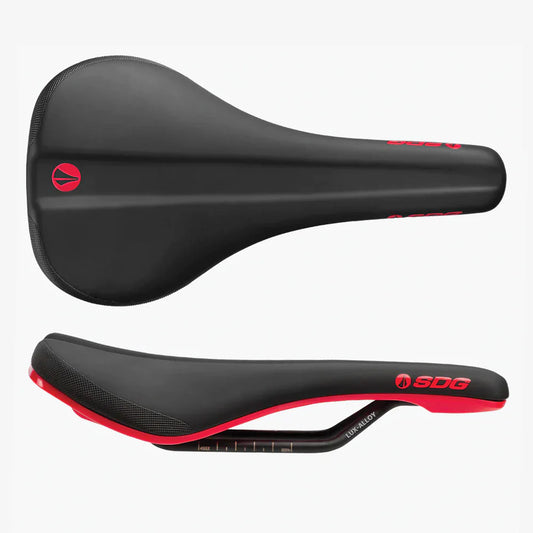 Siodełko SDG BEL-AIR V3 Rails Lux Alloy czarne/czerwone