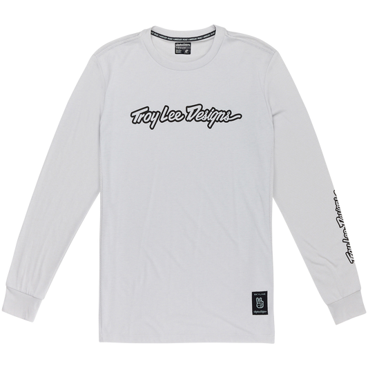 TROY LEE DESIGNS SKYLINE RIDE TEE SIGNATURE Jersey z długim rękawem Grey 2025