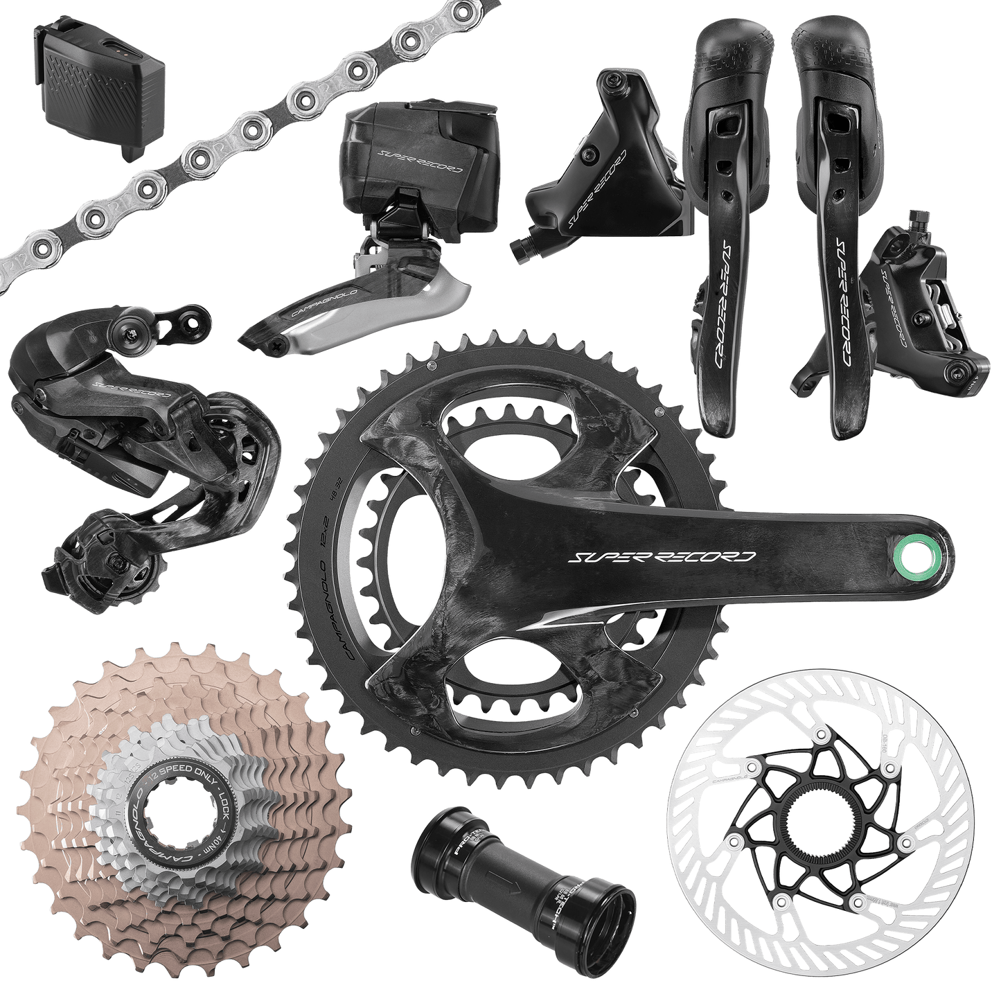 Groupesets CAMPAGNOLO SUPER RECORD WRL 2x12V