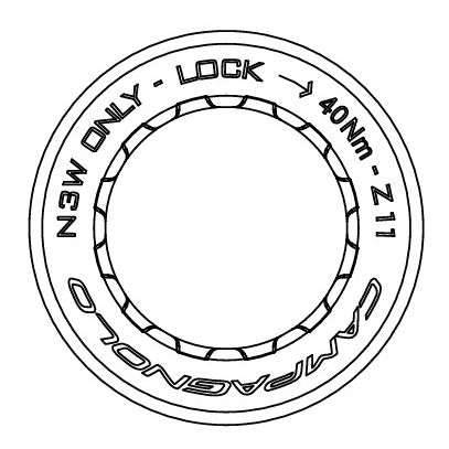 NAKRĘTKA KASETY CAMPAGNOLO 11-12V 11T DO KORPUSU N3W