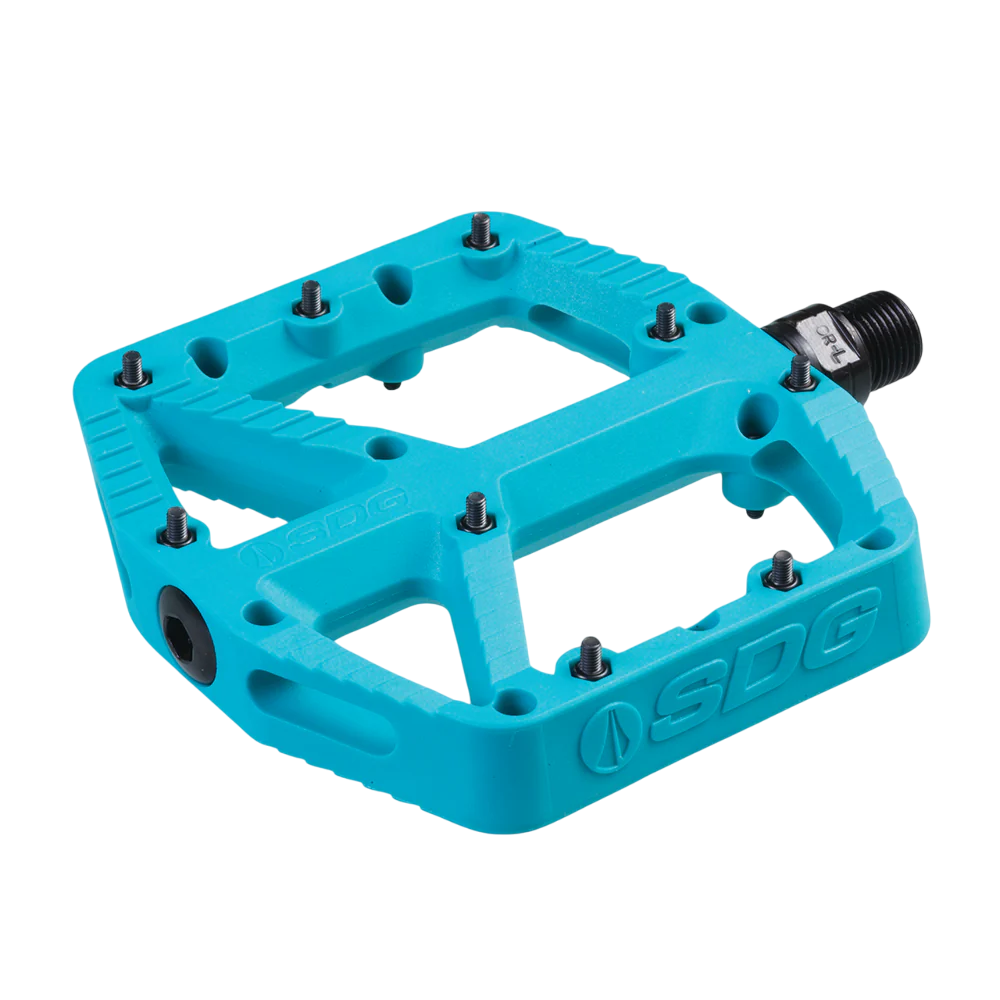 Płaskie pedały SDG COMP Composite Turquoise