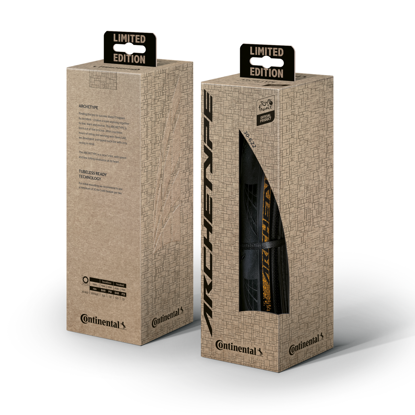 Opona CONTINENTAL ARCHETYPE TDF 2025 700x30c Tubeless Ready Black - edycja limitowana