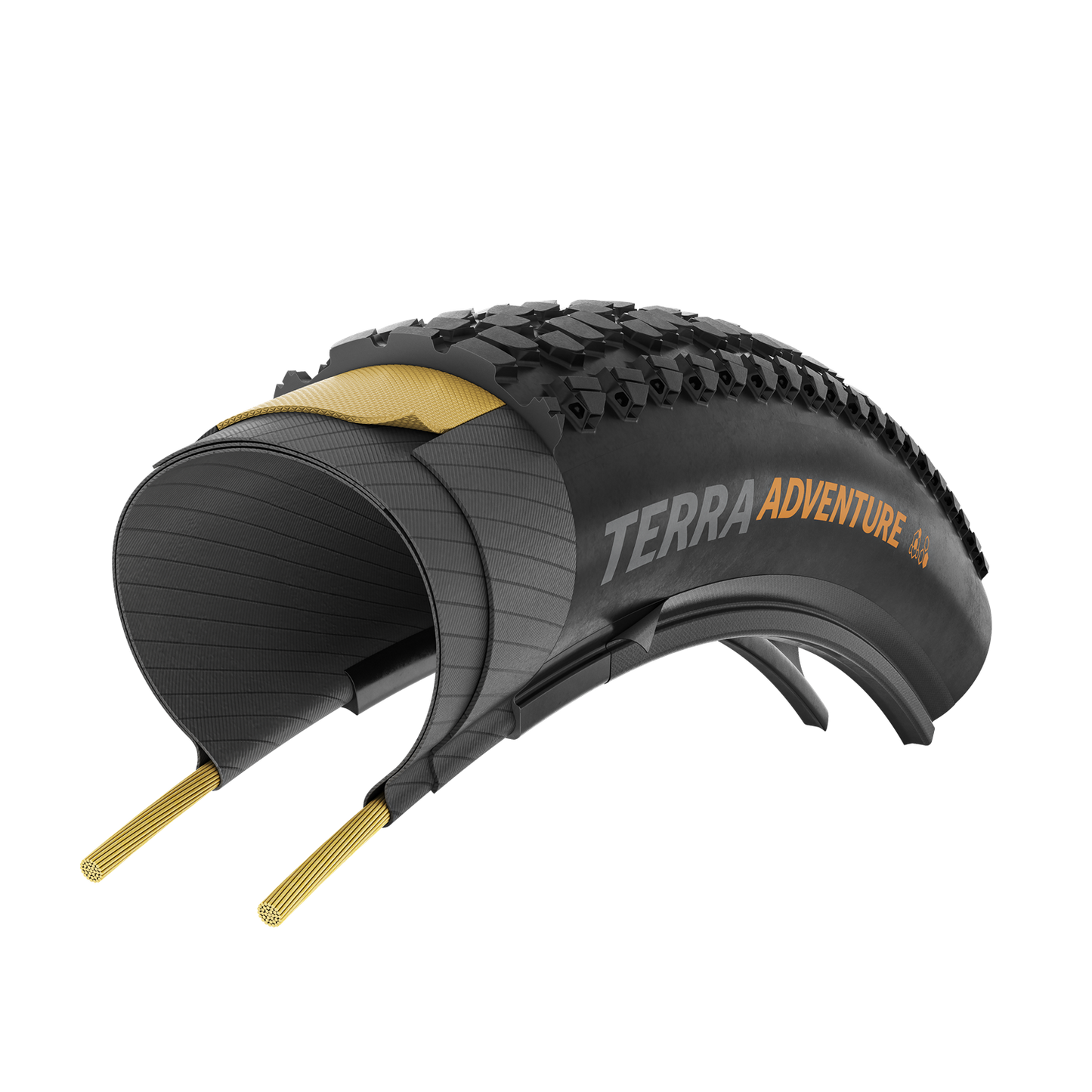 CONTINENTAL TERRA ADVENTURE TRAIL GRIP 700x55c Tubeless Ready Black Reflex tire