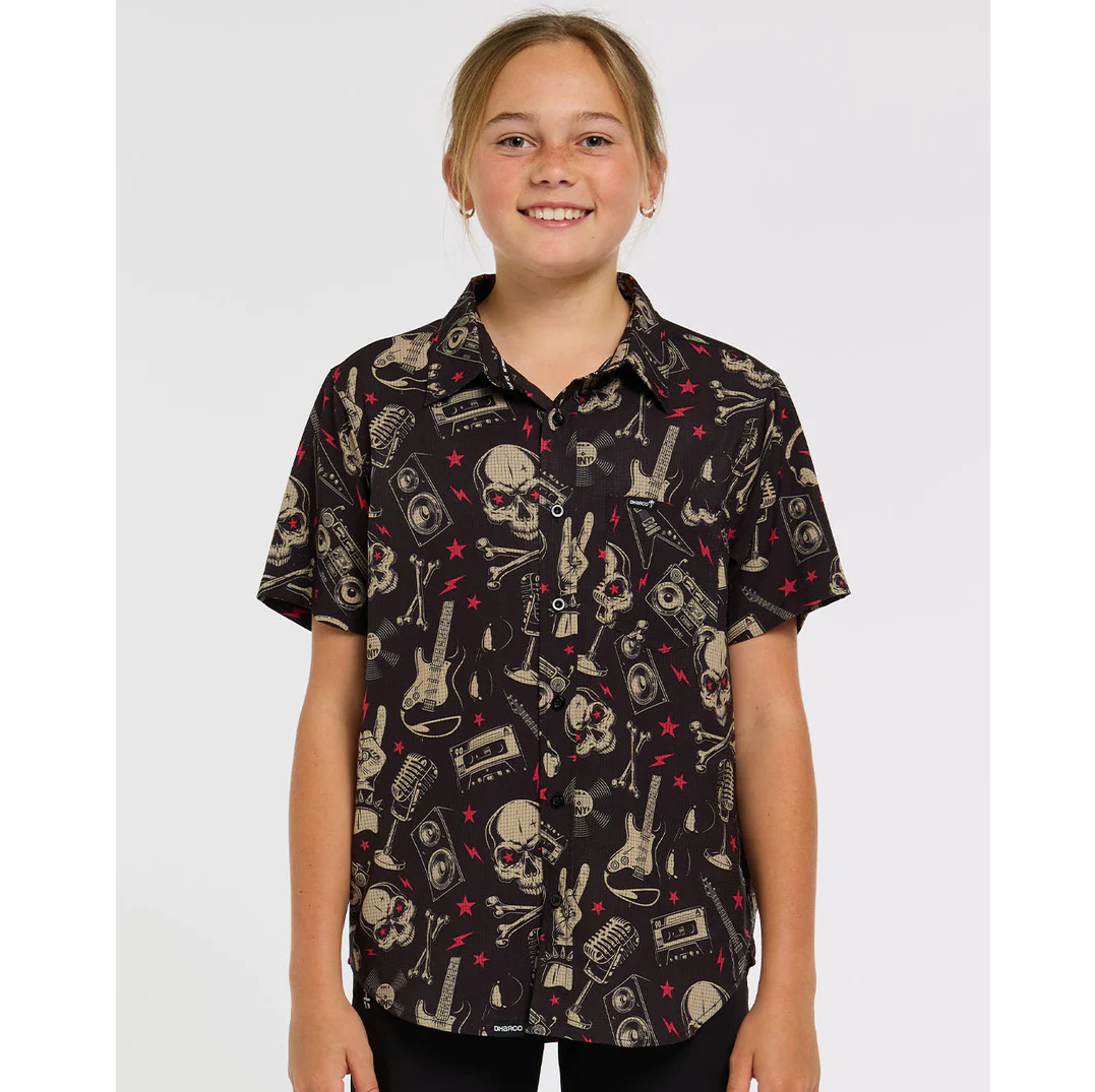 Koszulka techniczna DHARCO TECH PARTY ROCKNROLLA Junior czarna