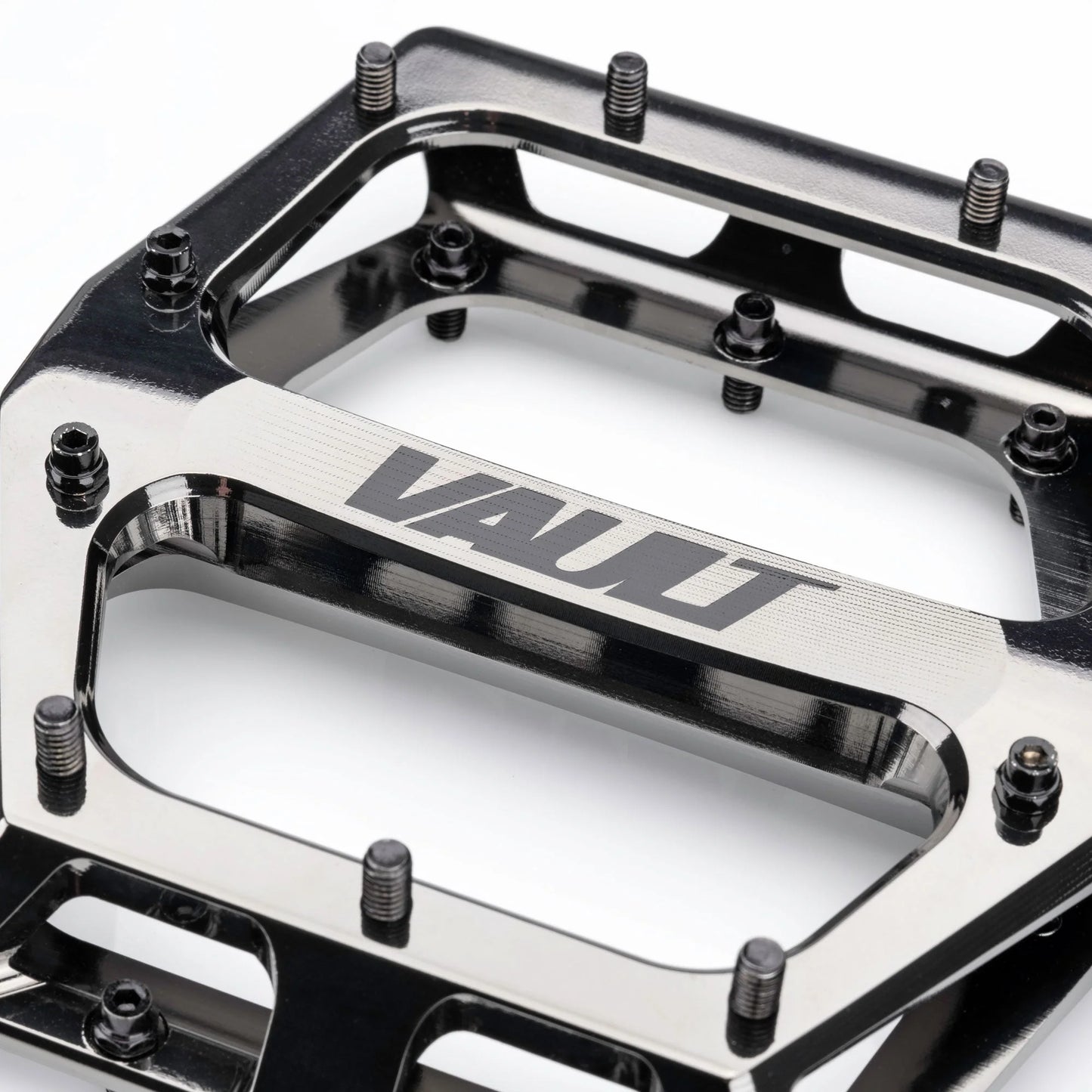 Płaskie pedały DMR VAULT Chrome Black