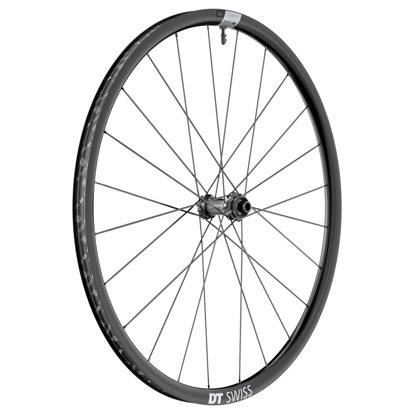 Para kół DT SWISS G 1800 SPLINE 25 przystosowanych do jazdy bezdętkowej (centralna blokada)