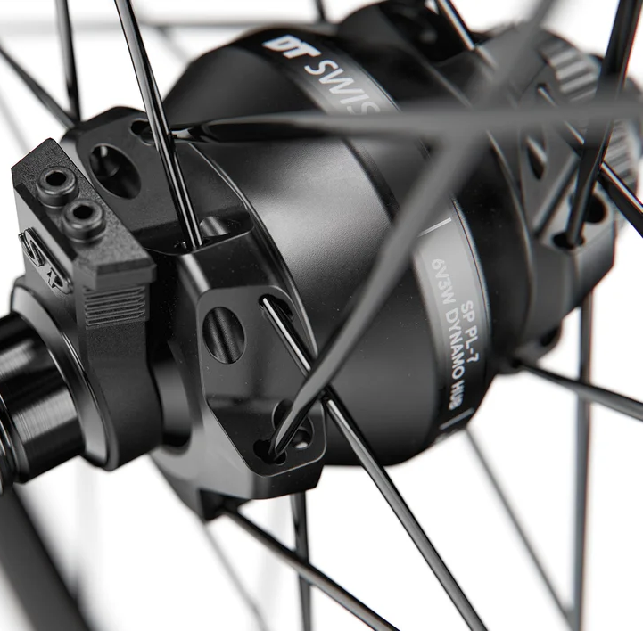 DT SWISS GR 1600 SPLINE 25 Tubeless Ready (Center Lock) Dynamo Front Wheel