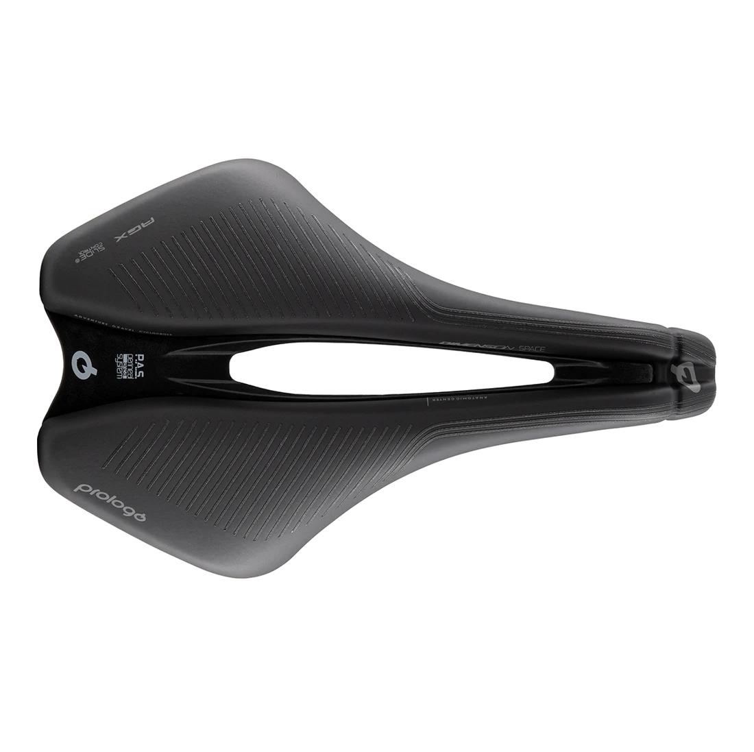 Saddle PROLOGO DIMENSION AGX SPACE SLIDE CONTROL Rails Tirox Black