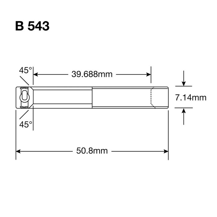 ENDURO BEARINGS B 543 2RS MAX - ABEC 3 MAX (Angular Contact) - 1 9/16''x2''x9/32'' Steering Bearing