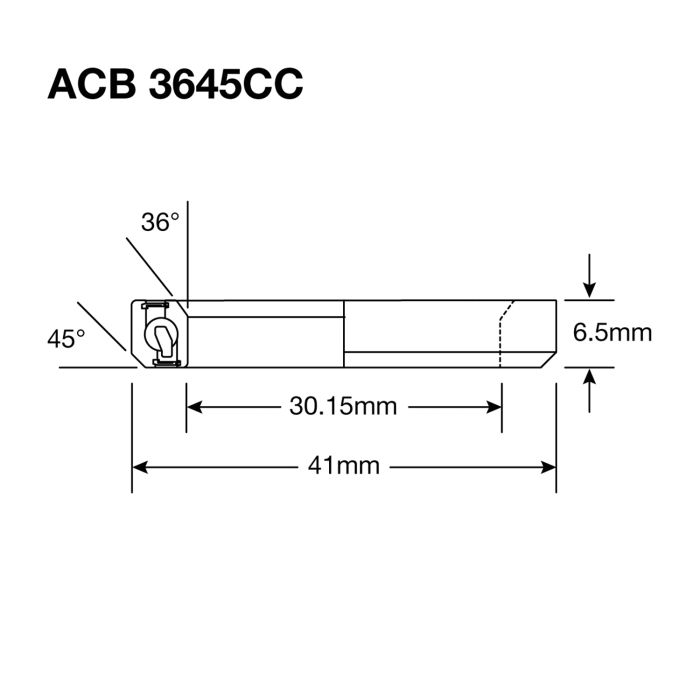 ŁOŻYSKA ENDURO ABEC 5 - czarny tlenek - 30,2x41x6,5 (36x45°) ACB