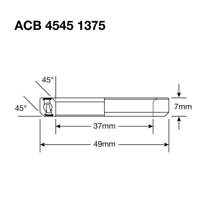 ENDURO BEARINGS 1375 SS Steering Bearing - 440c Stainless - 37x49x7 (45x45°) ACB