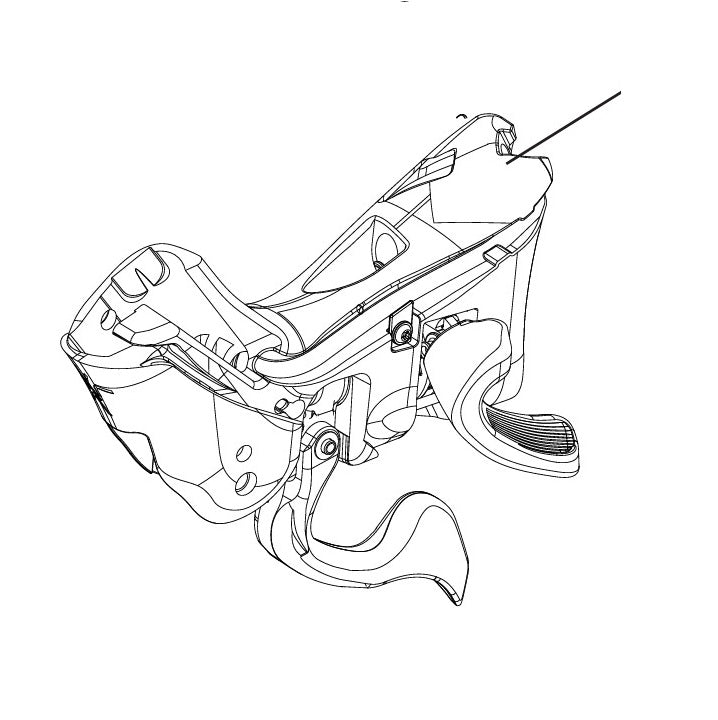 BLOK INDEKSUJĄCY LEWY CAMPAGNOLO EKAR 13V DISC BEZ MASTER CYCLINDRE