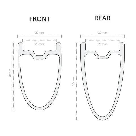 700c ENVE SES 4.5 50mm front rim Black