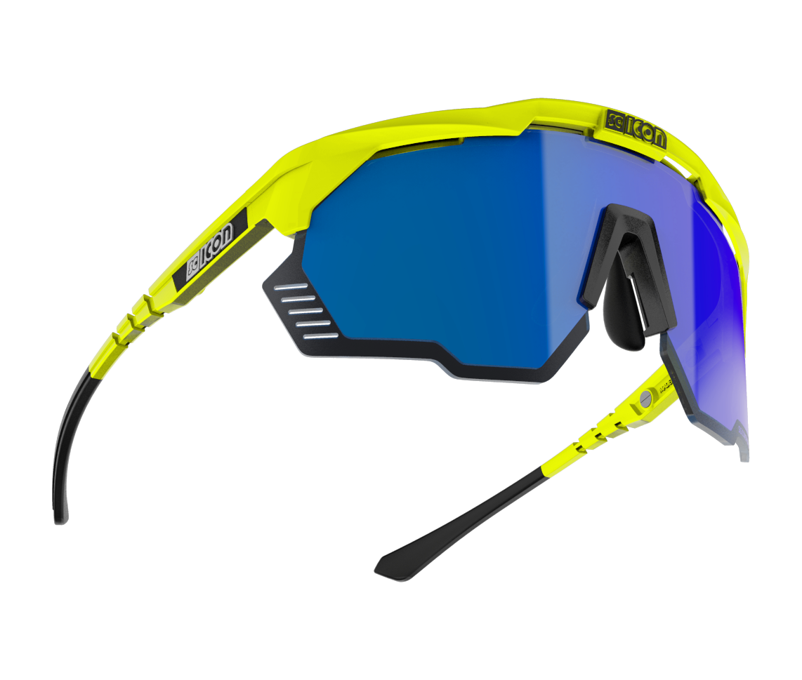 Gogle SCICON AEROSHADE KUNKEN Fluo Yellow Multimirror Blue