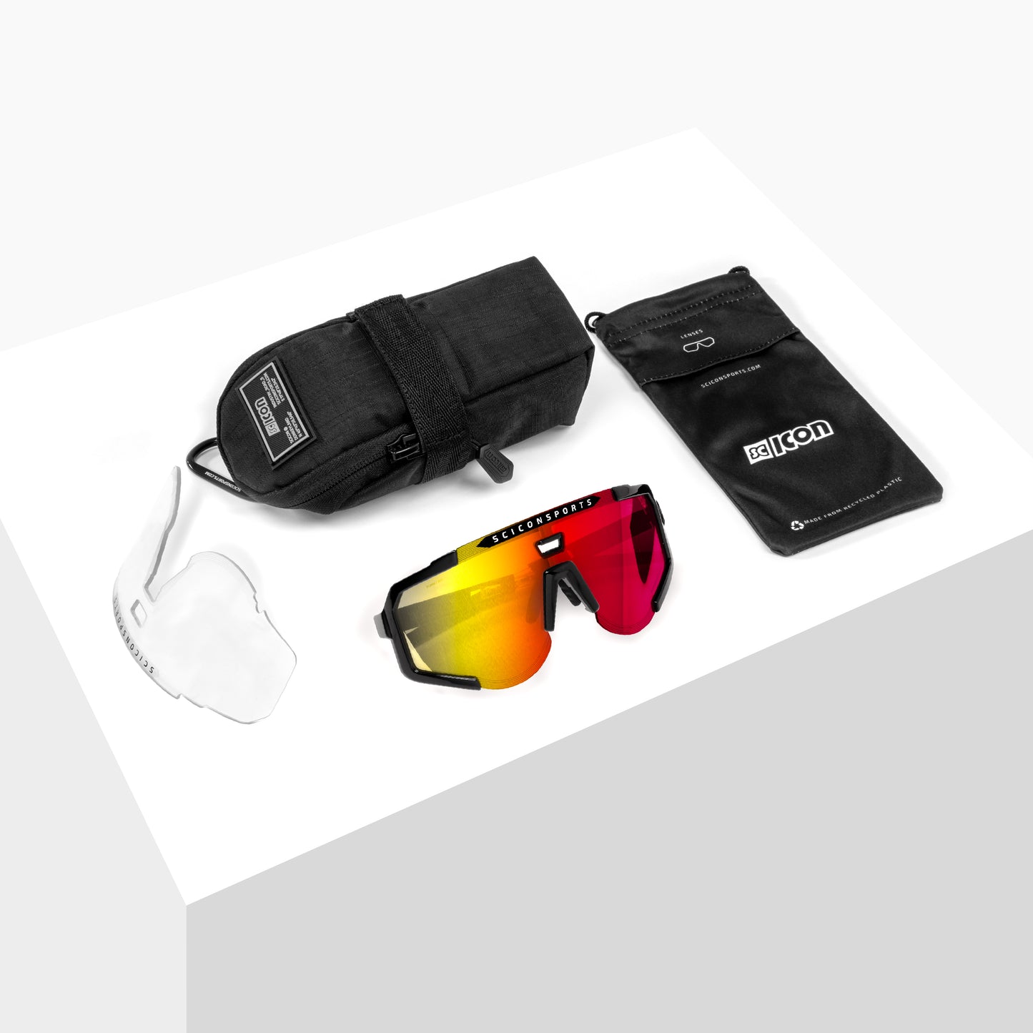 Okulary SCICON AEROSCOPE Black Multimirror Blue