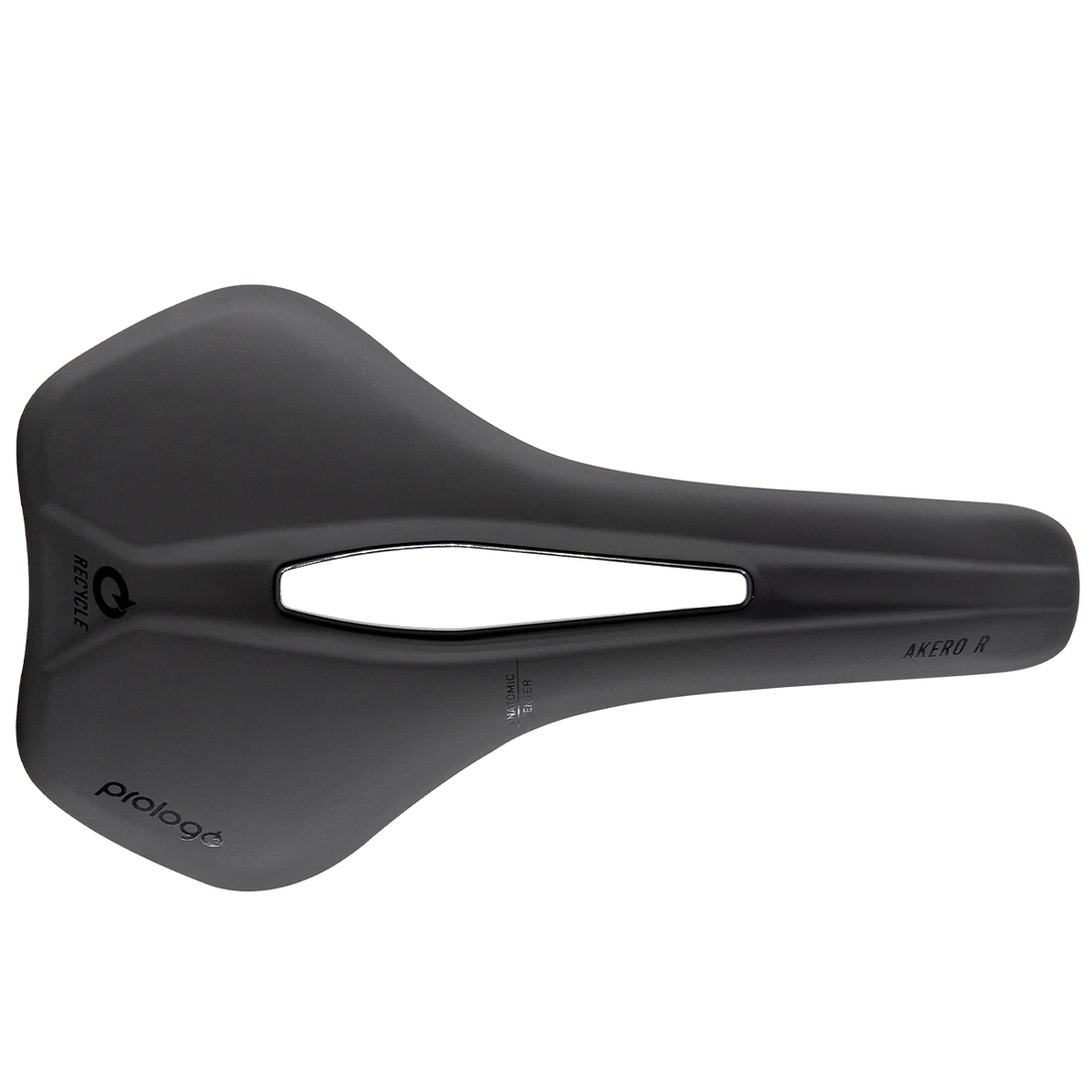 Saddle PROLOGO AKERO R RECYCLED PAS Steel rails 150mm