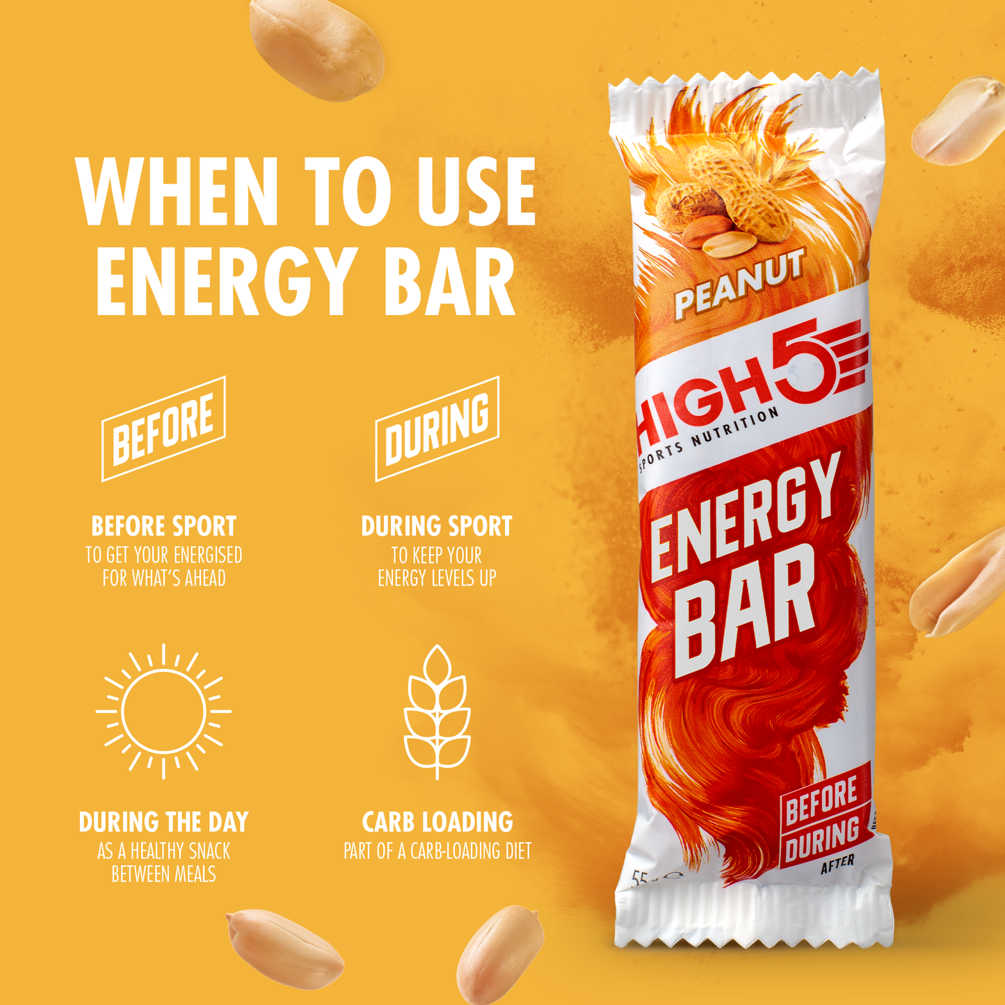 HIGH5 ENERGY BAR (55 g) orzechowy