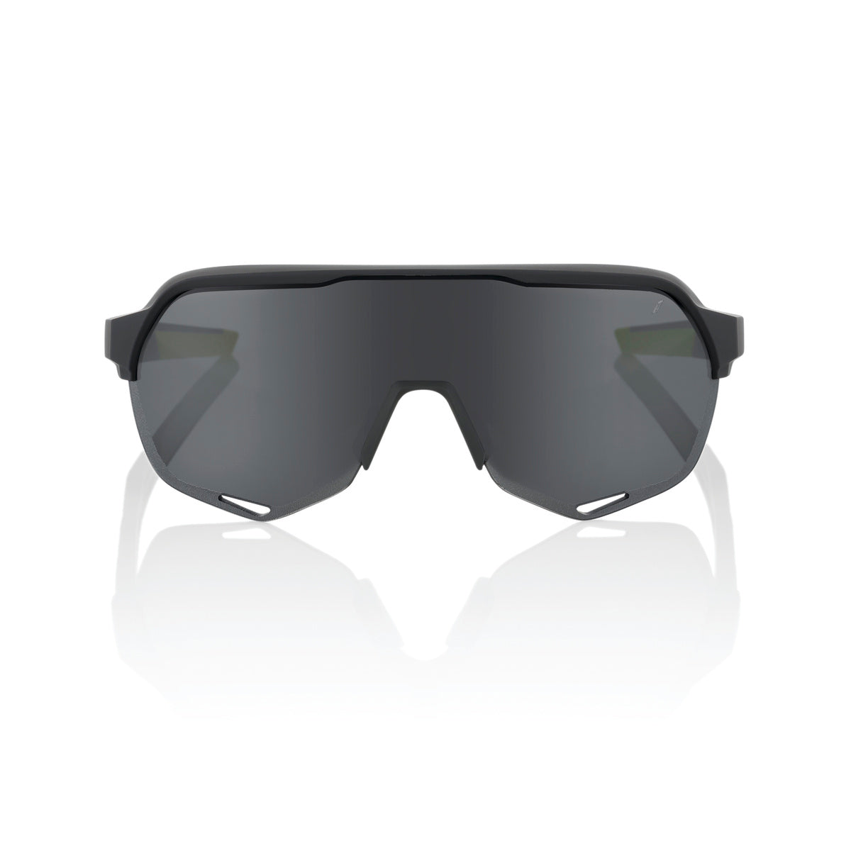 Okulary przeciwsłoneczne 100% S2 Soft Tact Black/Grey Smoke Lens