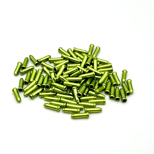 Końcówki linki przerzutki CLARKS (x100) Zielone