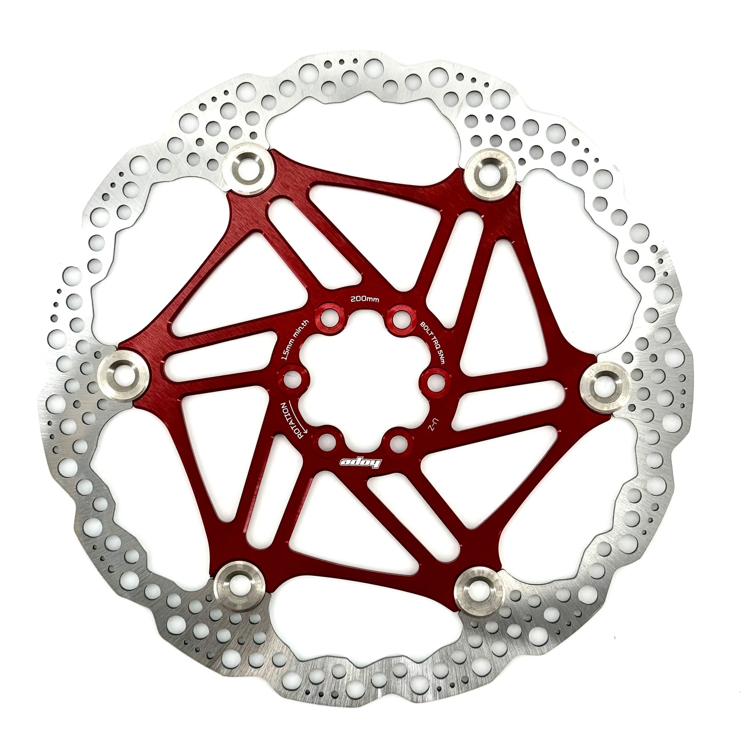 HOPE X2/E4/V4 6-otworowy dysk pływający czerwony