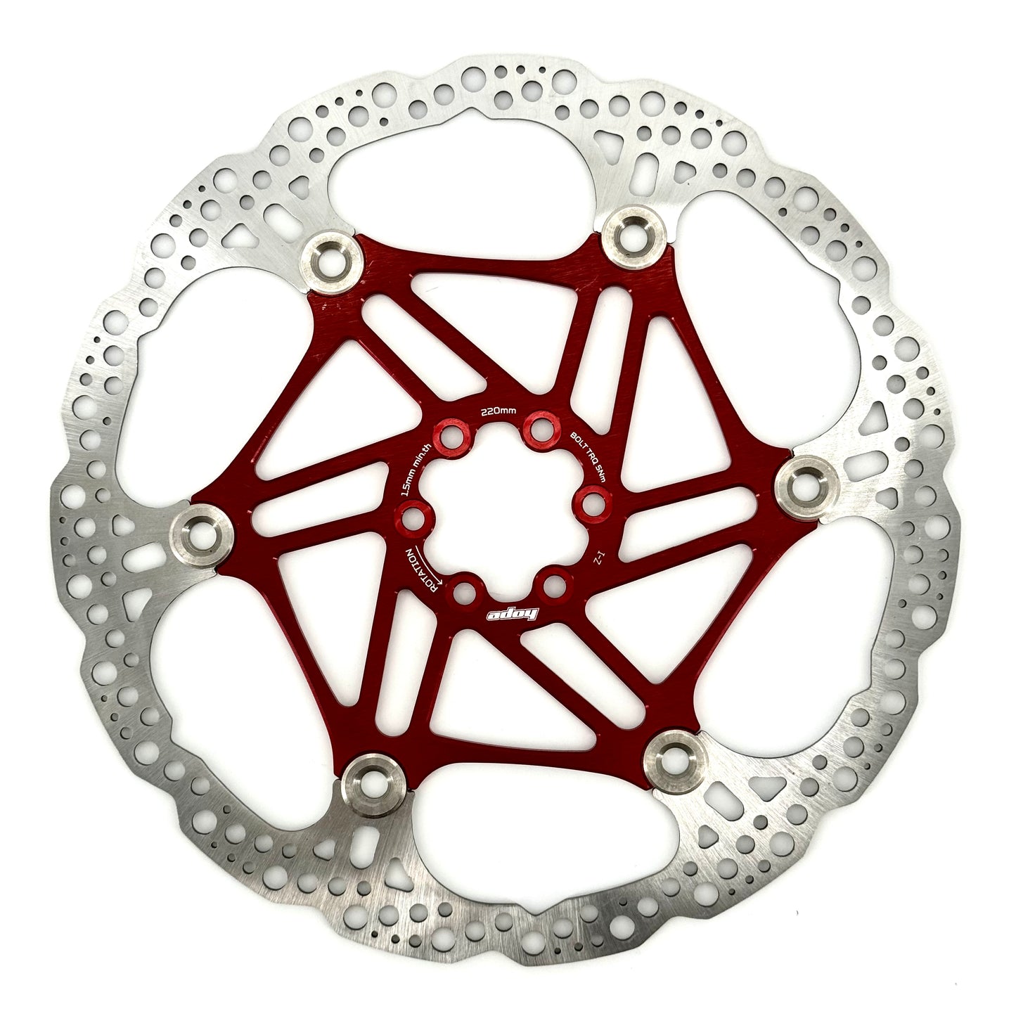 HOPE X2/E4/V4 6-otworowy dysk pływający czerwony