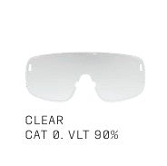 POC DEVOUR MID Goggles + White Clarity Trail Partly Sunny Silver Lens