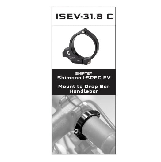 Mounting Adapter WOLF TOOTH ShiftMount ISEV-31.8 Shimano I-SPEC EV Shifter > Handlebar 31.8 mm