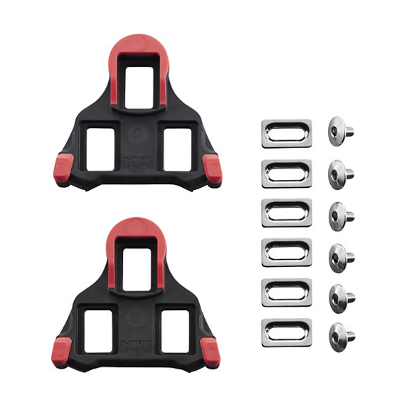 Zestaw podkładek SHIMANO SPD-SL Red 0° SM-SH10