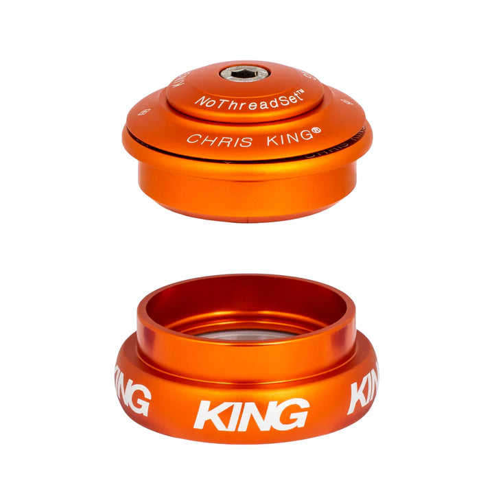 Semi-Integrated / External Headset CHRIS KING INSET 8 1"1/8-1"1/4 ZS44/EC44 Orange