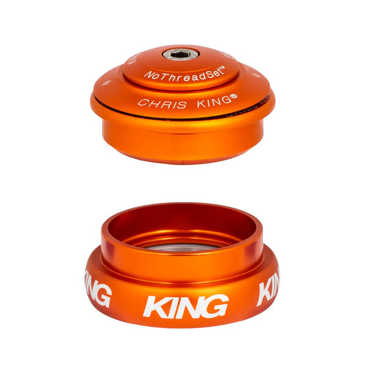 Semi-Integrated / External Headset CHRIS KING INSET 8 1"1/8-1"1/4 ZS44/EC44 Orange