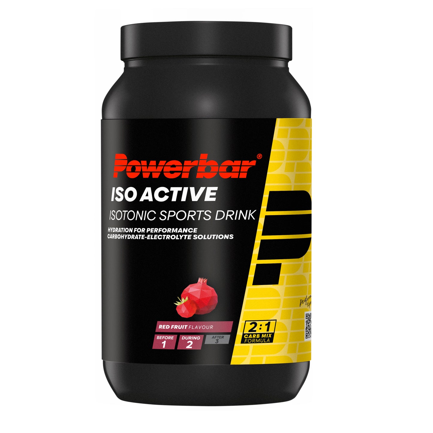 POWERBAR ISOACTIVE Energy Drink (1320 gr) czerwone owoce