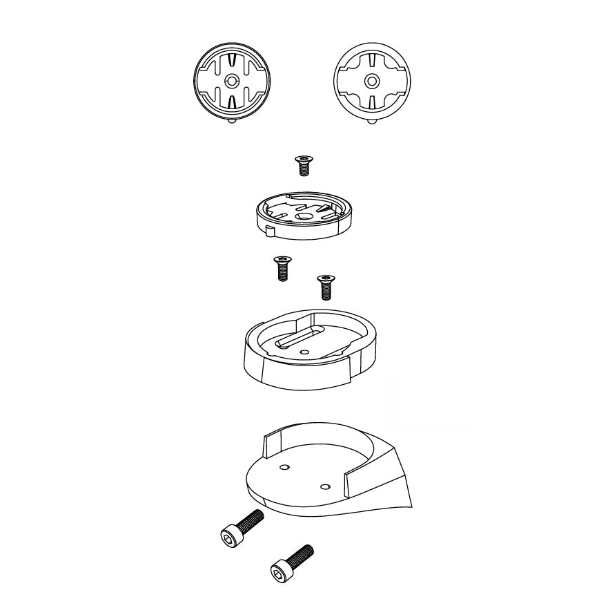 DEDA GPS bracket for JET ONE/JET2 EVO Extenders