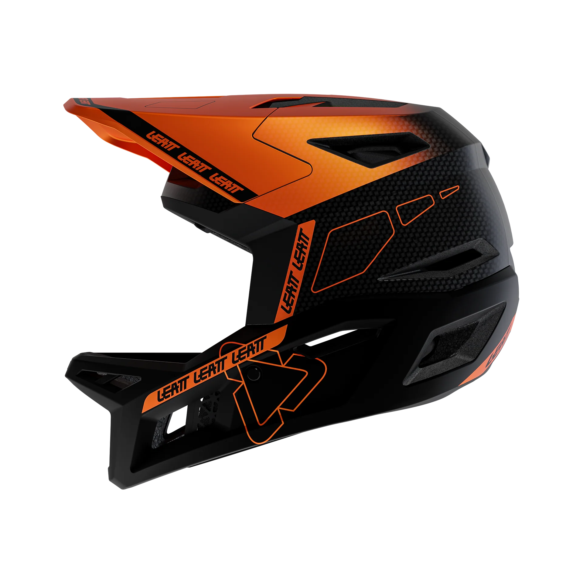 LEATT MTB GRAVITY 6.0 CARBON Glow MTB Helmet Black/Orange – Probikeshop