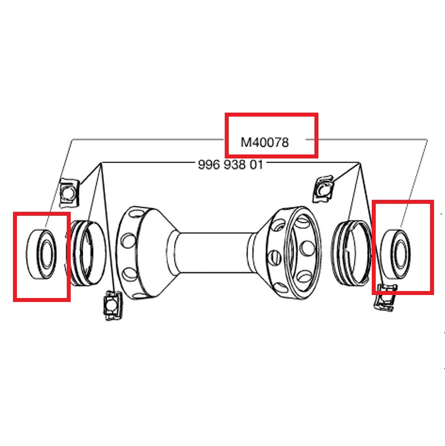 Łożysko przedniego koła Mavic 6901