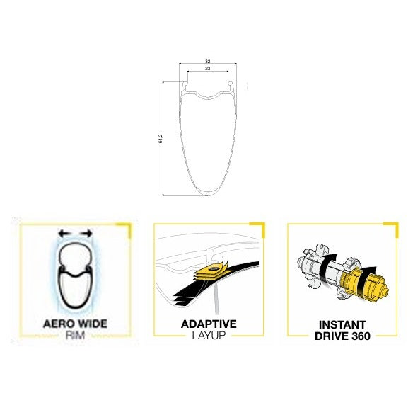 Para kół MAVIC COSMIC SL65 DISC Tubeless Ready (centralna blokada) 2025