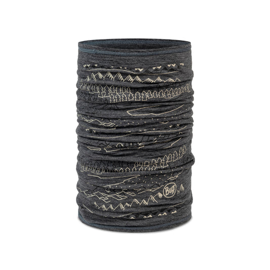 BUFF MERINO LIGHTWEIGHT PRINT Choker szary