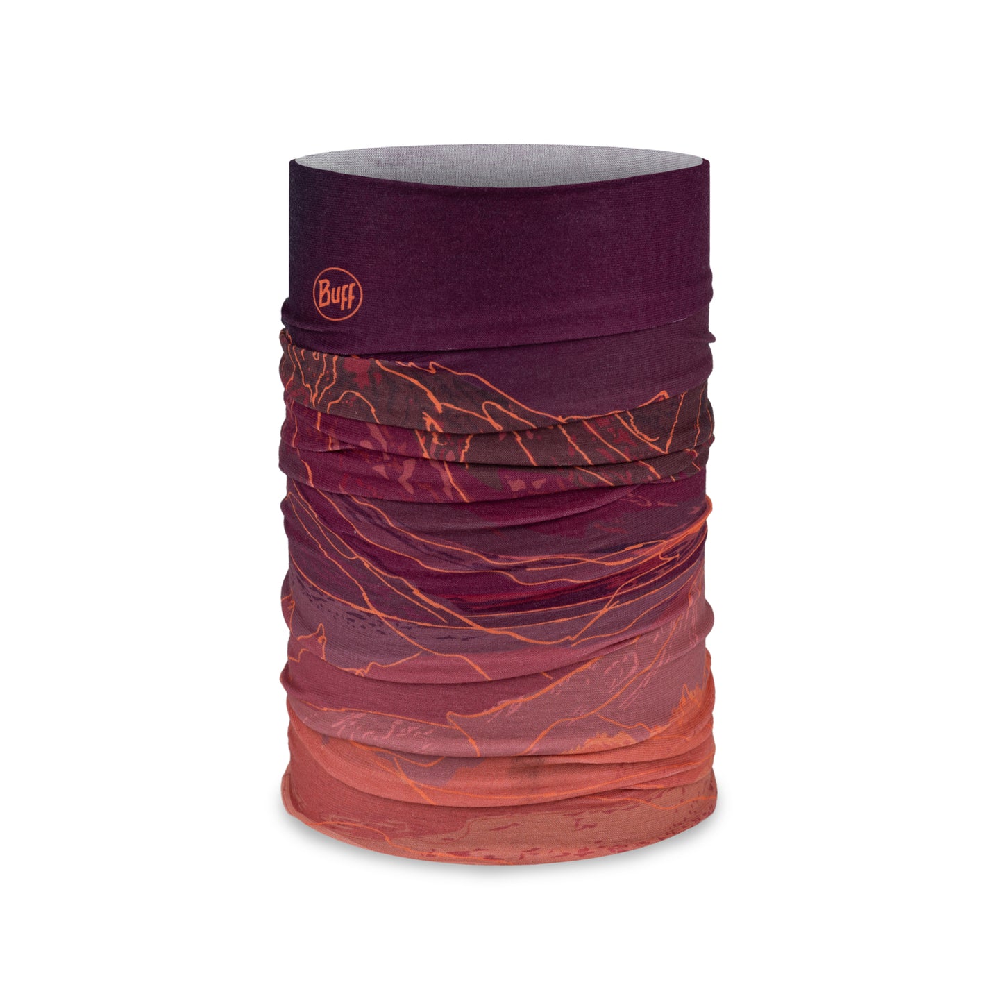 Naszyjnik BUFF ORIGINAL ECOSTRETCH Unal Bordeaux/Orange